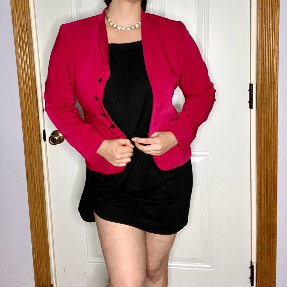 Vintage Hot Pink Blazer - Le Suit - Like New!